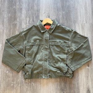 Joe Fresh | Utility Cropped Barn Bomber Jacket | Size Medium